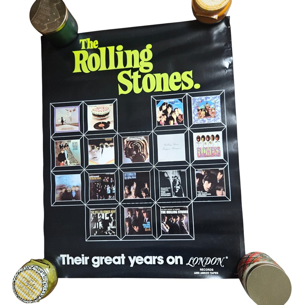 The Rolling Stones Their Great Years 1977 Promo‎ Album Poster 21.5x27 London